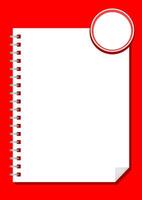 template paper rectangle a4 white and circle, blank paper white for banner presentation, cover paper white a four print for clip art, empty paper a4 mockup for copy space vector