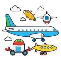 airplane, rocket, space shuttle, rocket, plane, space shuttle, rocket, space shuttle vector