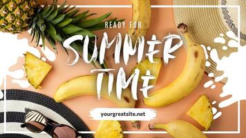 Summer Time Season Social Media Post template