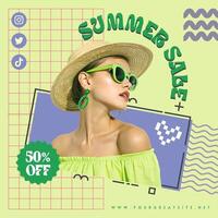Summer Sale Instagram Post template