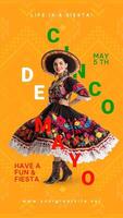 Minimalist Cinco De Mayo Instagram Story template