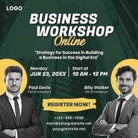 Green Business Workshop Linkedin Post template