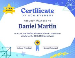 Elementary School Appreciation Certificate template