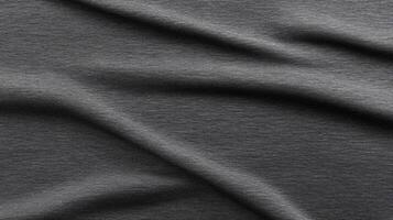 Dark Gray Soft Fabric Texture. Smooth Textile Background photo