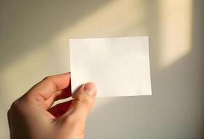Silent Invitation of Possibility, A Gentle Hand Clutching a Pristine, Blank Canvas, Radiating Minimalist Elegance, Open Potential, and the Unwritten Promise of New Beginnings photo