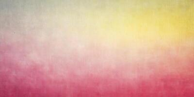 A smooth gradient transitioning from pink to yellow. photo