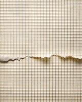 Torn graph paper with visible lines and rugged edges photo