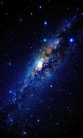 A mesmerizing galaxy with countless stars twinkling in deep space. photo