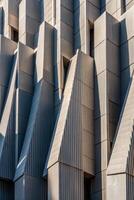 Modern architectural design with sharp geometric lines. photo