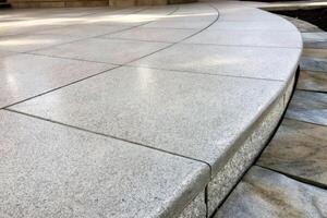 Smooth Concrete Tiles in Outdoor Urban Setting photo