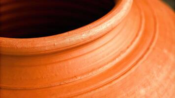 Pottery Close-Up in Warm Light photo