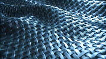 Abstract Close-Up of Woven Metallic Texture photo