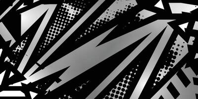 Dark gray abstract background with black abstract pattern vector