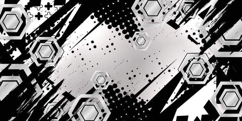 Abstract black silver racing background with gray combination