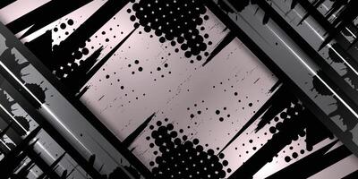 Dark gray abstract racing background with black abstract pattern vector