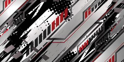 Black and dark gray abstract racing background vector