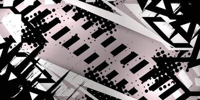 Gray abstract racing background and black pattern vector