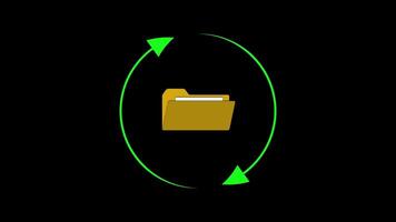 Folder synchronization cycle concept video