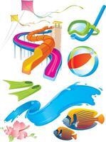 Summer Fun Design Elements vector