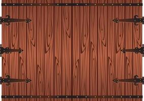 Rustic Double Door background vector