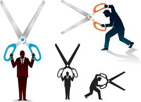 Cutting Something Set vector