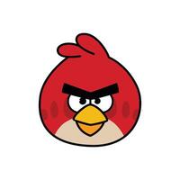 Red Angry Bird vector
