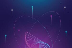 Modern futuristic digital technology background with glowing dots floating. Innovation future meta tech. Dark abstract backdrop. vector