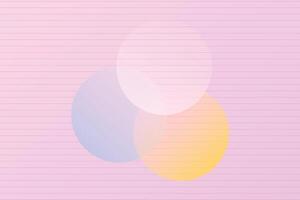 Colorful abstract geometric background with lines and circles. Soft and peaceful backdrop. Geometric stripe line art design. vector