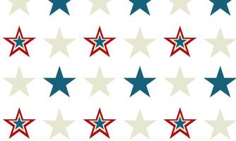 Colorful star pattern with red and green outlines on white background vector
