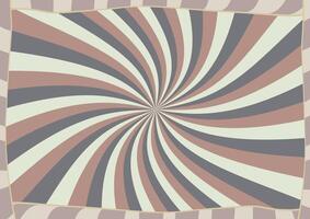 Mesmerizing swirling abstract pattern with hypnotic optical illusion effect vector