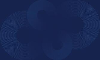 Abstract blue background. Circle line pattern. Shiny blue gradient lines. Futuristic technology graphic design. Suitable for business vector