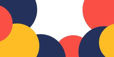 a colorful abstract background with circles and shapes vector