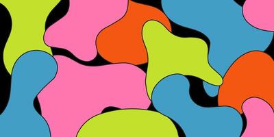 a colorful abstract pattern with many shapes vector