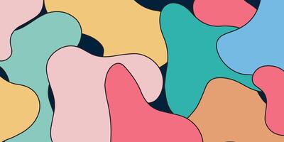 a colorful abstract pattern with shapes and colors vector