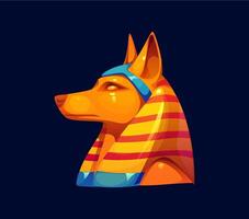Anubis, the ancient Egyptian god of the afterlife vector