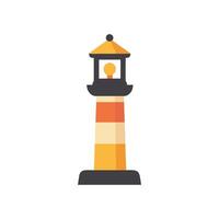 Simple Lighthouse Icon for Navigation or Coastal Themes vector