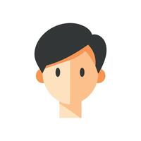 Simple Young Man Avatar for User Profile or Design Element vector