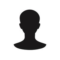 Anonymous Person Silhouette for User Placeholder or Privacy Concepts vector