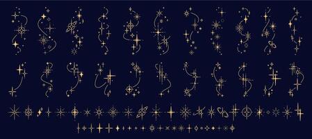 star constellation sparkle and twinkles, starburst vector