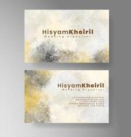 Custom paint effect on business card vector