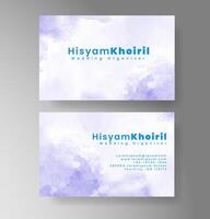 Watercolor brush accents with modern layout vector