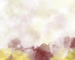 Soft watercolor washes merging into warm tones. vector