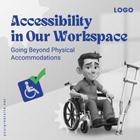 Accessibility at Workspace Linkedin Post template