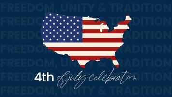 Blue Modern Minimalist 4th of July Celebration Presentation template