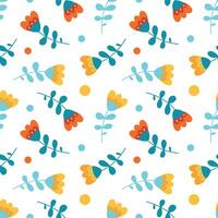 A set of beautiful, simple, fashionable colors. A collection of abstract modern flowers. A naive floral element for the design. vector