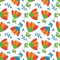 simple, fashionable colors. A collection of abstract modern flowers. A naive floral element for the design. vector