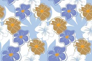 Floral abstract seamless patterns. design for different surfases. vector