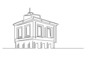 Building continuous one line symbol vector