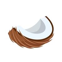 Coconut simple icon vector