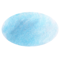 Blue oval spot background. Hand-painted watercolor geometric stain ideal as a decorative mirror, water element, or abstract background, tempate, text frame in banner, card, postcard, sign png